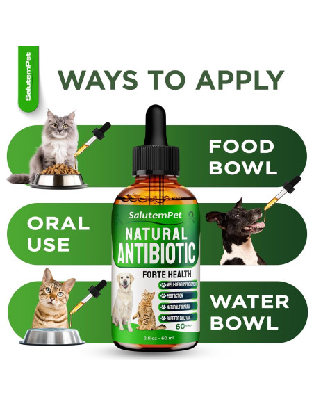 Antibiótico Natural para Perros y Gatos SalutemPet 60 ml