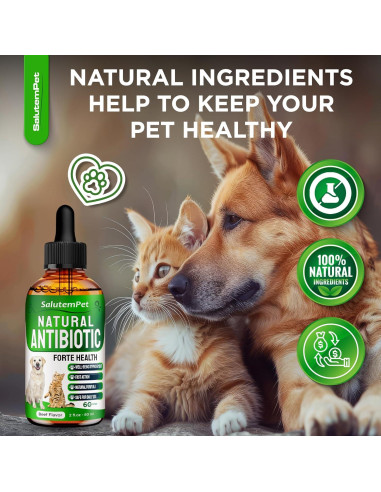 Antibiótico Natural para Perros y Gatos SalutemPet 60 ml