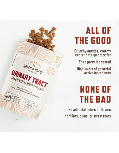 Suplemento Urinario para Gatos Rocco & Roxie 3.7oz Pollo