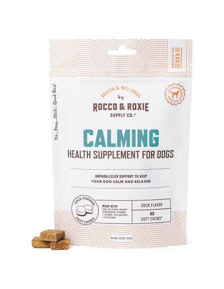 Golosinas Calmantes para Perros Rocco & Roxie 60ct