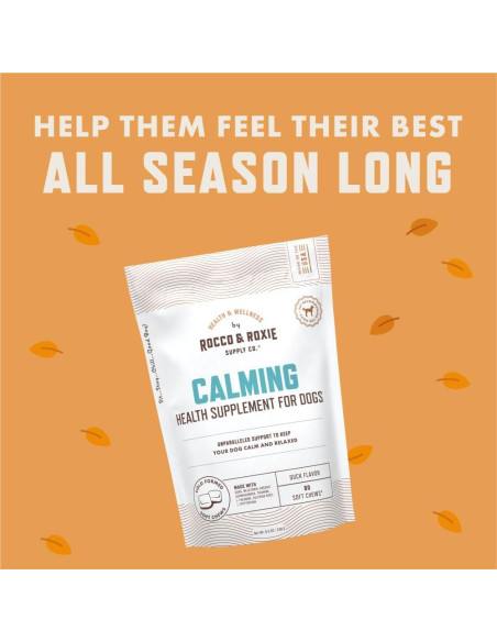 Golosinas Calmantes para Perros Rocco & Roxie 60ct