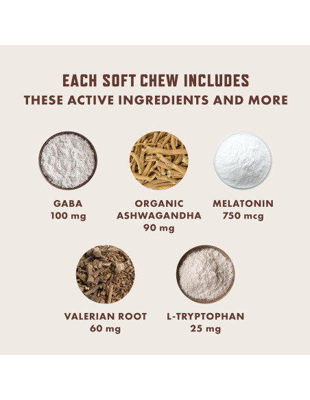 Golosinas Calmantes para Perros Rocco & Roxie 60ct