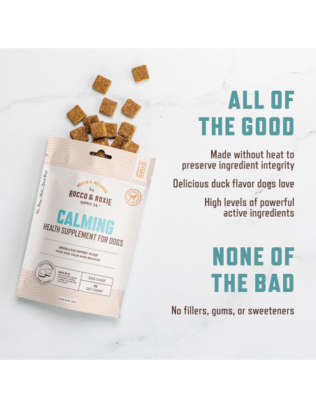 Golosinas Calmantes para Perros Rocco & Roxie 60ct