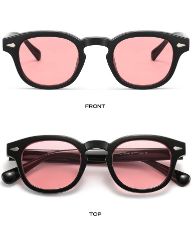 Gafas de Sol Gtand Unisex Retro Circulares 46mm Tinte Rosa