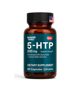 Suplemento 5-HTP 200mg con Vitamina B6 - 60 Cápsulas