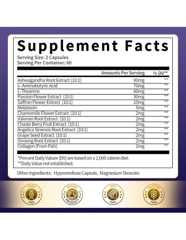 Melatonina 5mg GPGP GreenPeople - Suplemento para Dormir 120 Cápsulas