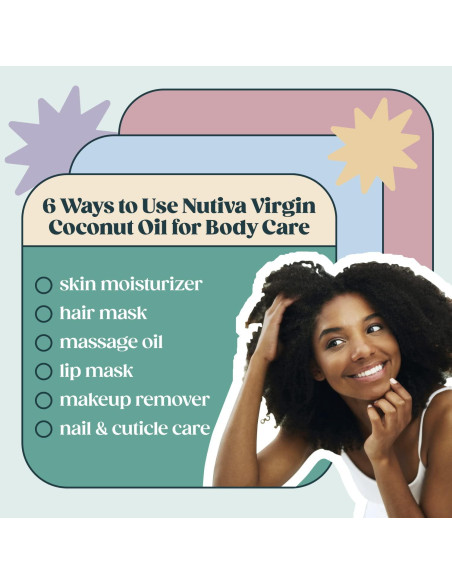 Aceite de Coco Virgen Orgánico Nutiva 3.78L Prensado en Frío