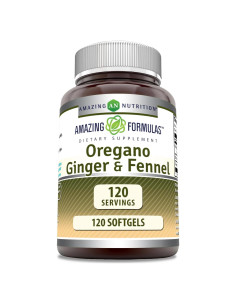 Suplemento de Aceite de Orégano Amazing Nutrition 120 Gelatinas