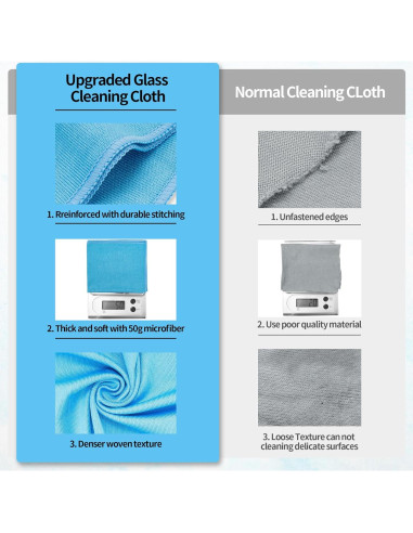 HOMERHYME Paños de Microfibra 40x35 cm, Paquete de 6