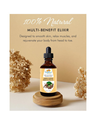 Aceite de Grano de Café Verde Tropical Holistic 118 ml - 100% Puro