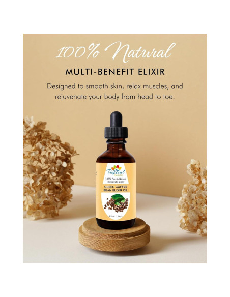 Aceite de Grano de Café Verde Tropical Holistic 118 ml - 100% Puro