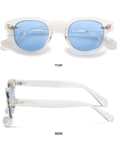 Gafas de sol redondas GTAND unisex 46mm UV400 estilo retro