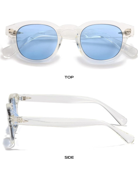 Gafas de sol redondas GTAND unisex 46mm UV400 estilo retro