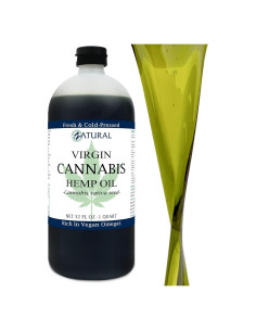 Aceite de Cáñamo Zatural 100% Puro 946ml Omega 3 y 6