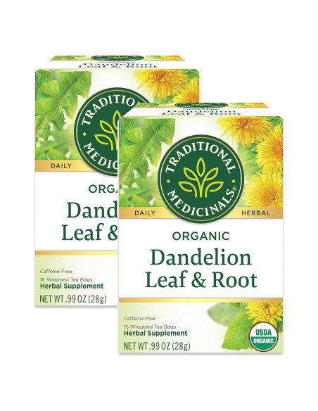 Té de Hierbas de Diente de León Orgánico Medicinales Tradicionales - 32 Bolsitas