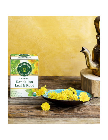 Té de Hierbas de Diente de León Orgánico Medicinales Tradicionales - 32 Bolsitas