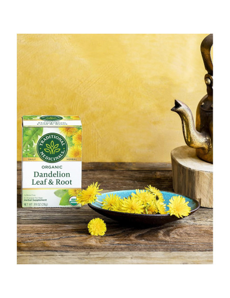 Té de Hierbas de Diente de León Orgánico Medicinales Tradicionales - 32 Bolsitas