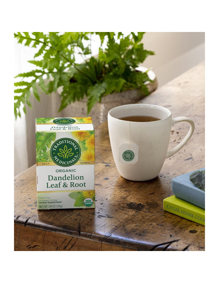 Té de Hierbas de Diente de León Orgánico Medicinales Tradicionales - 32 Bolsitas