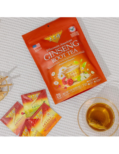 Té de Ginseng Americano Príncipe de la Paz 28 Bolsitas