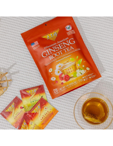 Té de Ginseng Americano Príncipe de la Paz 28 Bolsitas