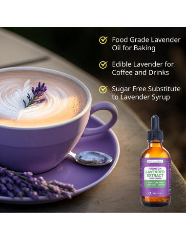 Extracto de Lavanda Kate Naturals 28.35ml Grado Alimenticio