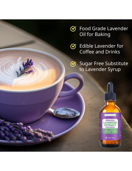 Extracto de Lavanda Kate Naturals 28.35ml Grado Alimenticio