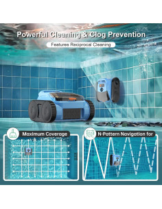 Aspiradora Robótica de Piscina Huizhou SAT20 PRO 180 Min 2