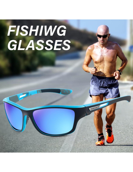 Gafas de Sol Polarizadas KUGUAOK para Hombres 100% UV Gafas de Sol Polarizadas KUGUAOK para Hombres 100% UV