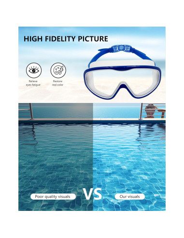 Paquete de 2 Gafas de Natación Yoocixu con Antivaho y UV400