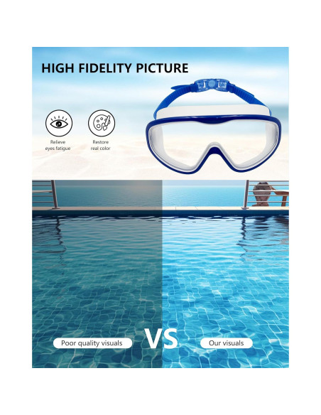 Paquete de 2 Gafas de Natación Yoocixu con Antivaho y UV400