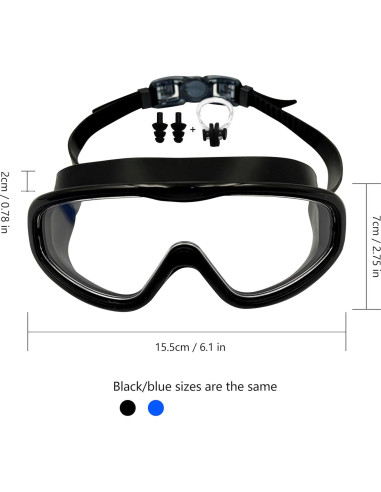 Paquete de 2 Gafas de Natación Yoocixu con Antivaho y UV400