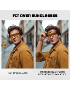 Gafas para Conducir de Noche Tnnaiko Lentes Polarizados UV 2