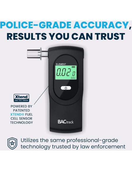 Alcoholímetro BACtrack Element Profesional Portátil - Precisión Grado Policial