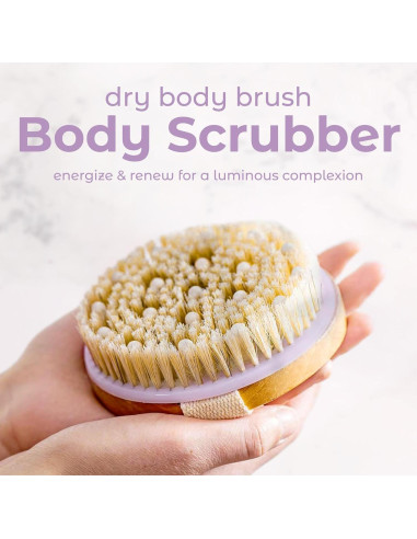 Cepillo Corporal Exfoliante MainBasics con Cerdas Naturales 10.8cm