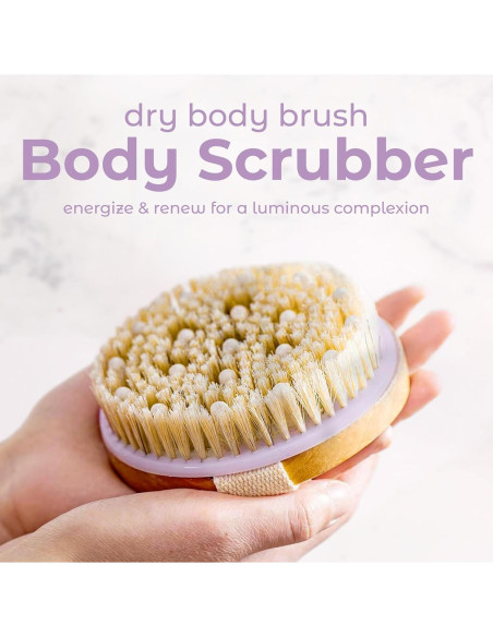 Cepillo Corporal Exfoliante MainBasics con Cerdas Naturales 10.8cm