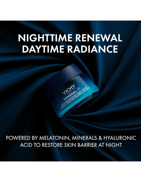 Crema Nocturna Hidratante Vichy Minéral 89 50ml con Melatonina