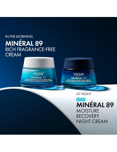 Crema Nocturna Hidratante Vichy Minéral 89 50ml con Melatonina