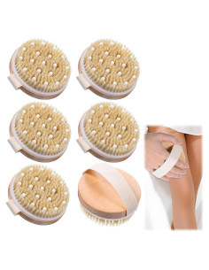 6 Cepillos Corporales de Cepillado Seco Wutfuooo - Exfoliación Natural