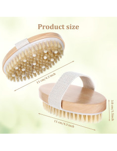 10 Cepillos Secos Exfoliantes Mekueeex para el Cuerpo 2