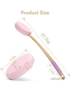 Aplicador de Loción AmazerBath con Mango Largo y 4 Almohadillas 2