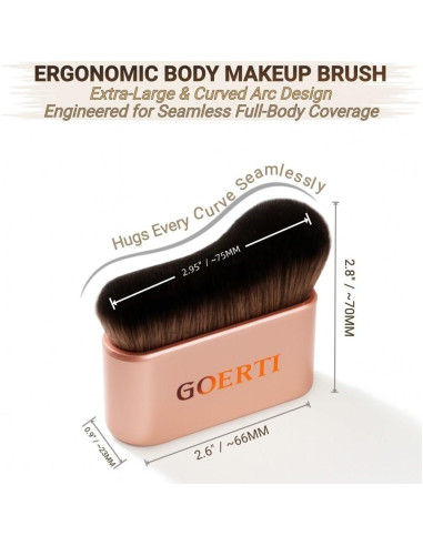 Brocha de Maquillaje Kabuki GOERTI para Autobronceador 8cm
