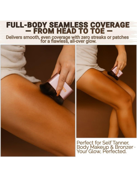 Brocha de Maquillaje Kabuki GOERTI para Autobronceador 8cm