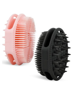 Juego de 2 Esponjas de Silicona HAYSNA Doble Cara Exfoliante