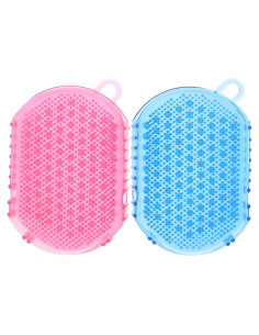 Guantes de Masaje de Silicona Healifty 2 Pcs Exfoliantes PVC