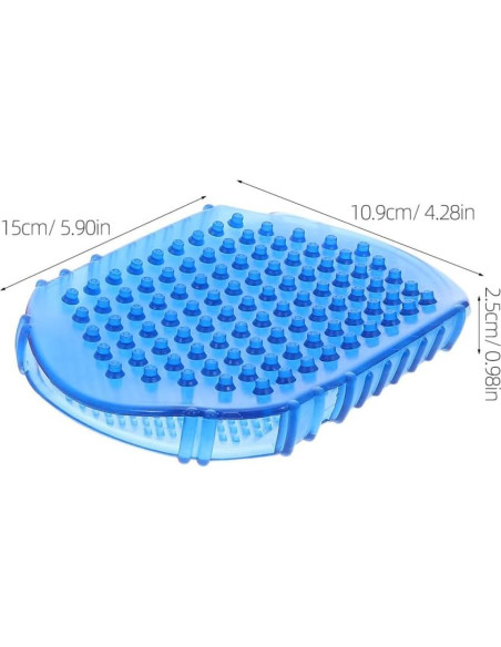 Guantes de Masaje de Silicona Healifty 2 Pcs Exfoliantes PVC