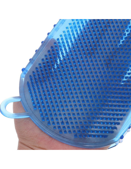 Guantes de Masaje de Silicona Healifty 2 Pcs Exfoliantes PVC