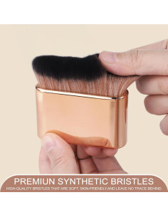 Brocha Autobronceadora KINGMAS Kabuki Vegana Suave 8.1cm 2