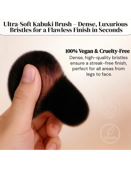 Brocha Kabuki Profesional para Autobronceador Shiichen 7cm