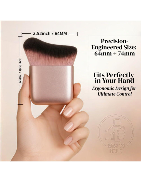 Brocha Kabuki Profesional para Autobronceador Shiichen 7cm