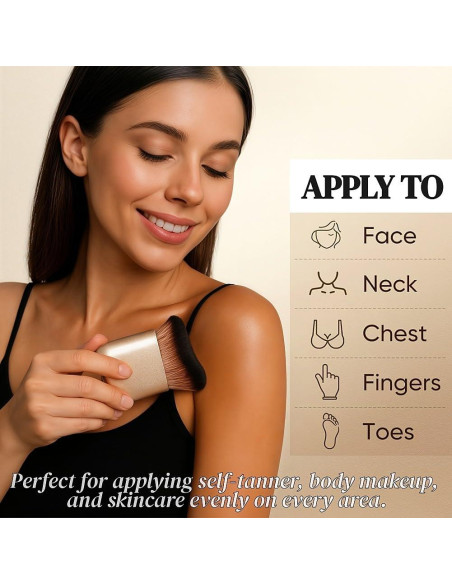 Brocha Kabuki Profesional para Autobronceador Shiichen 7cm